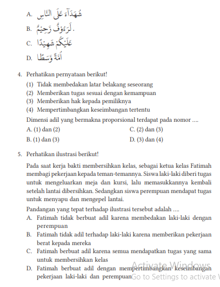 Kunci Jawaban Bab 6  Buku Siswa Kelas 8 Pendidikan Agama Islam Kurikulum Merdeka Halaman 159