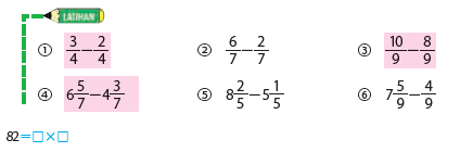 Kunci Jawaban Matematika Kelas 4 SD Kurikulum Merdeka Vol. 2 Halaman 82 : Latihan