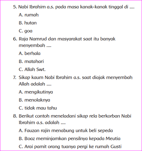 Kunci Jawaban Bab 10  Buku Siswa Kelas 2 Pendidikan Agama Islam Kurikulum Merdeka Halaman 255
