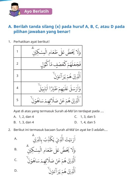 Kunci Jawaban Bab 1 Topik F Buku Siswa Kelas 5 Pendidikan Agama Islam Kurikulum Merdeka Halaman 26 bagian A