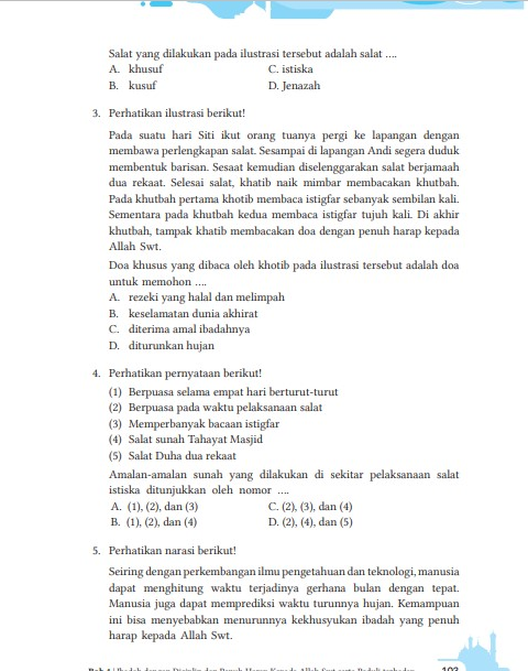 Kunci Jawaban Bab 4  Buku Siswa Kelas 8 Pendidikan Agama Islam Kurikulum Merdeka Halaman 103