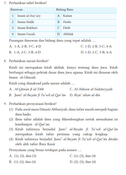 Kunci Jawaban Bab 10  Buku Siswa Kelas 8 Pendidikan Agama Islam Kurikulum Merdeka Halaman 272
