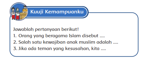 Kunci Jawaban Bab 4  Buku Siswa Kelas 1 Pendidikan Agama Islam Kurikulum Merdeka Halaman 66