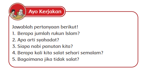 Kunci Jawaban Bab 4  Buku Siswa Kelas 1 Pendidikan Agama Islam Kurikulum Merdeka Halaman 68