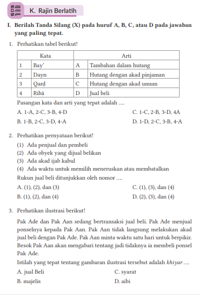 Kunci Jawaban Bab 9  Buku Siswa Kelas 8 Pendidikan Agama Islam Kurikulum Merdeka Halaman 243