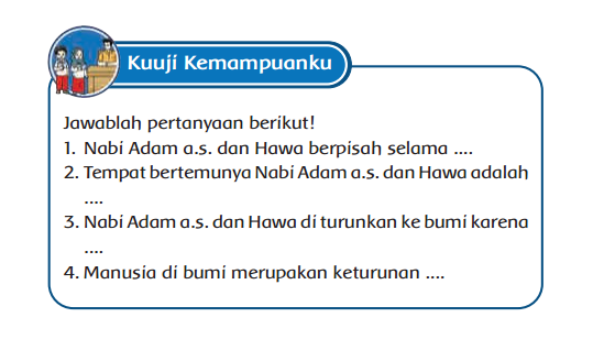 Kunci Jawaban Bab 10  Buku Siswa Kelas 1 Pendidikan Agama Islam Kurikulum Merdeka Halaman 177