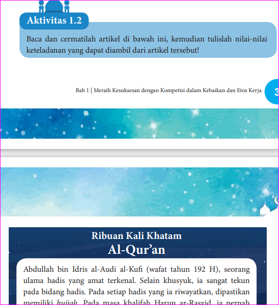 Kunci Jawaban Bab 1  Buku Siswa Kelas X Pendidikan Agama Islam Kurikulum Merdeka Halaman 3