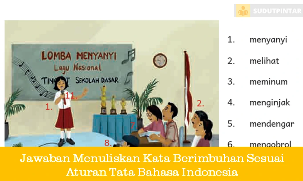 Jawaban Menuliskan Kata Berimbuhan Sesuai Aturan Tata Bahasa Indonesia